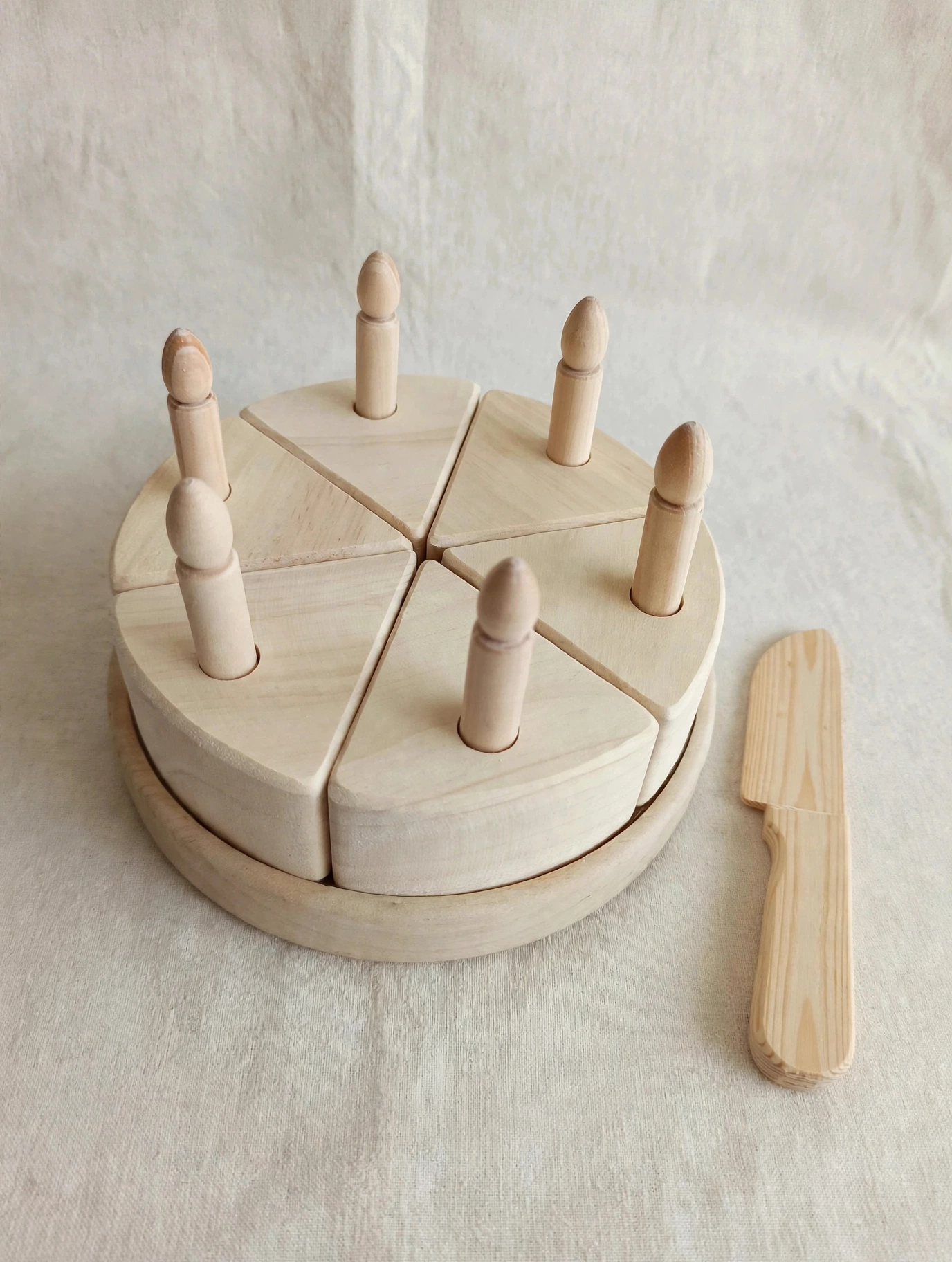 Wooden Birthday Cake Pine